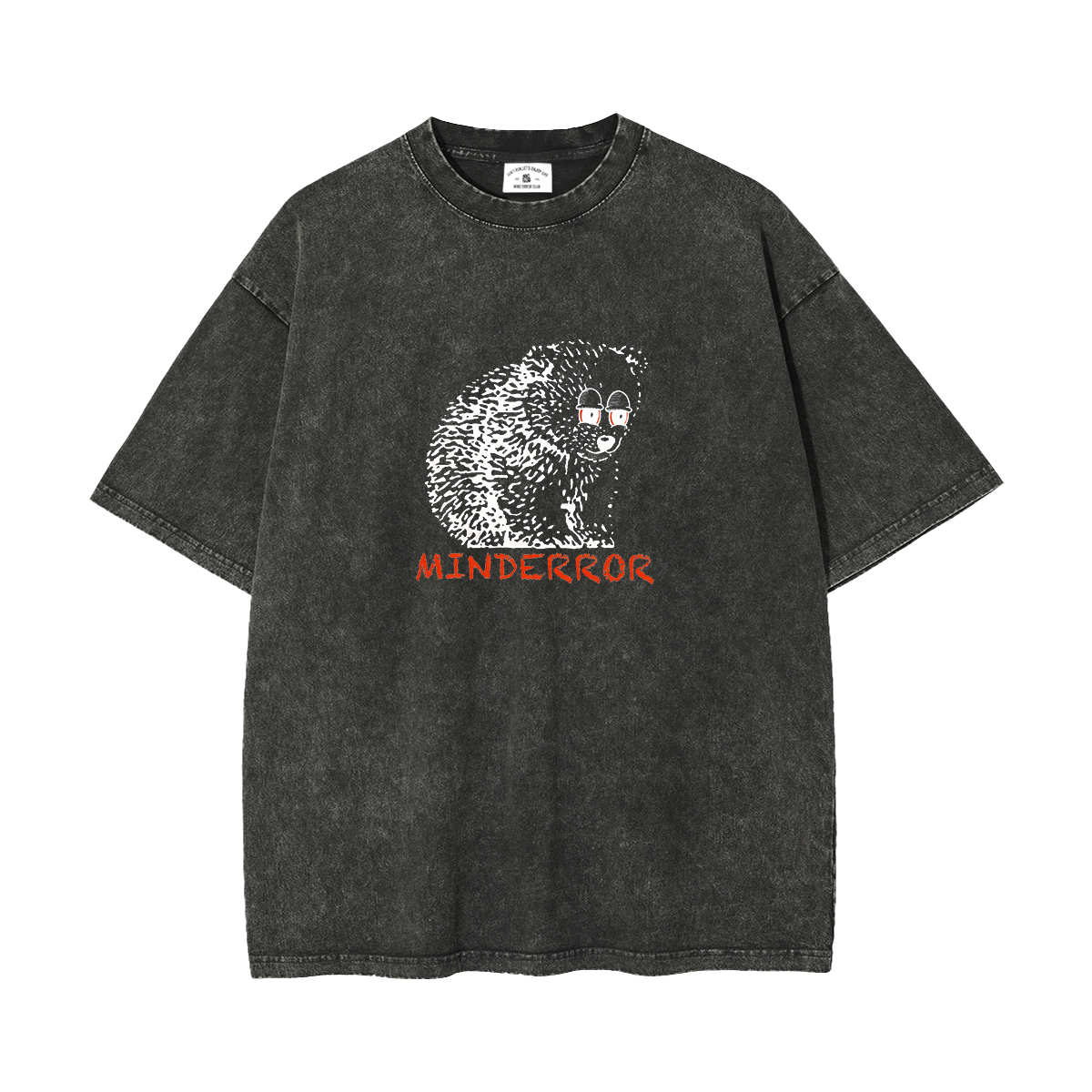 MindError ME Bear Garment Dyed Tee-STS5108