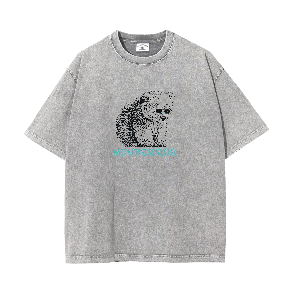 MindError ME Bear Garment Dyed Tee-STS5108