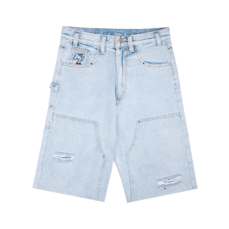 Mind Error ME Diamond Denim Shorts-SPL5002
