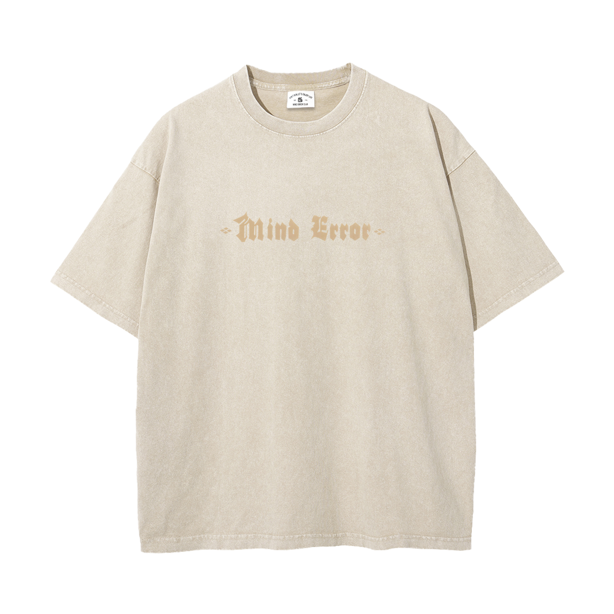 MindError ME Old English Garment Dyed Tee-STS5001