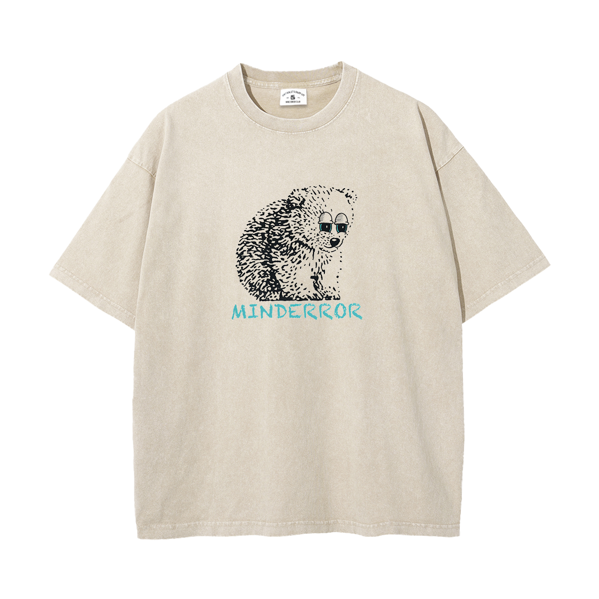 MindError ME Bear Garment Dyed Tee-STS5108