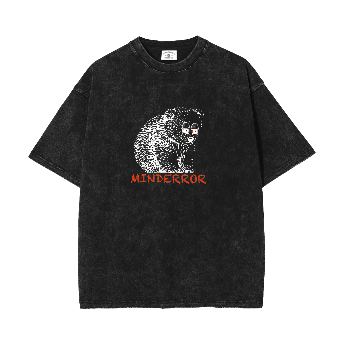MindError ME Bear Garment Dyed Tee-STS5108
