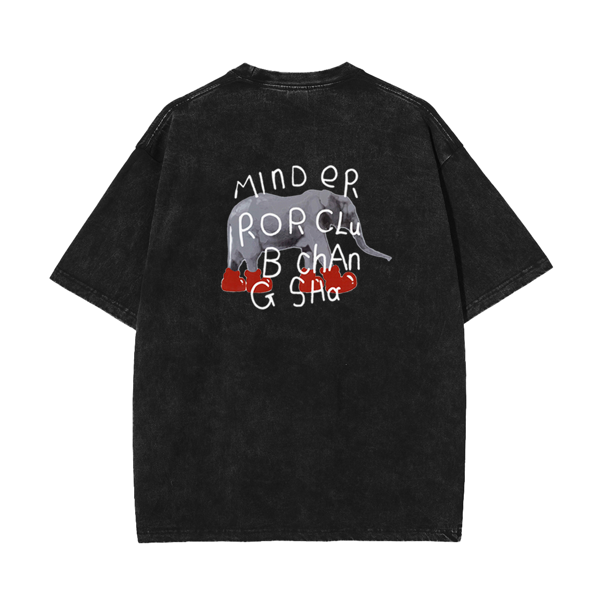 MindError ME Elephant Garment Dyed Tee-STS5107