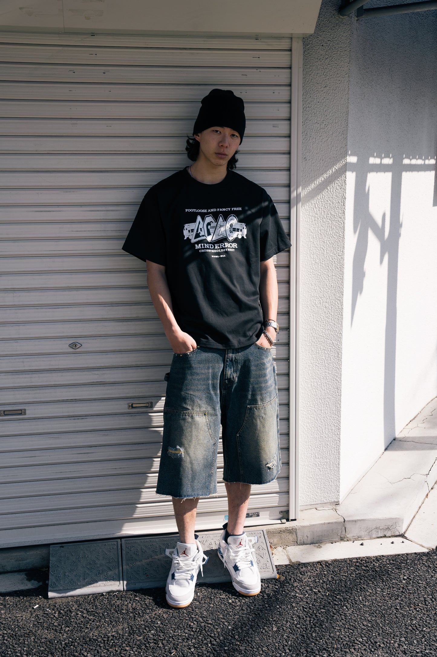 Mind Error ME Diamond Denim Shorts-SPL5002