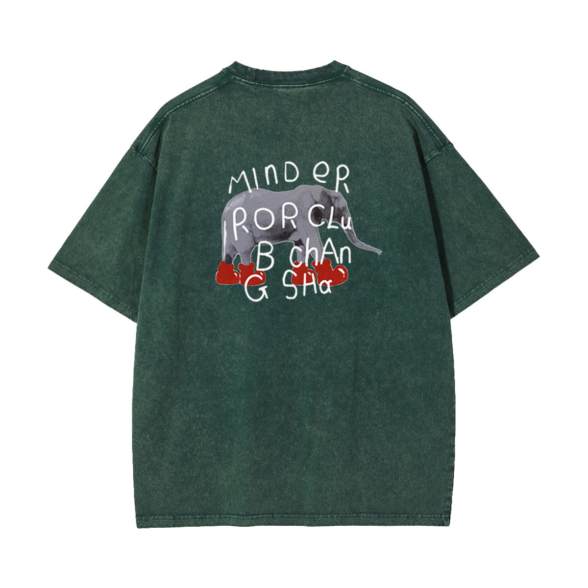 MindError ME Elephant Garment Dyed Tee-STS5107