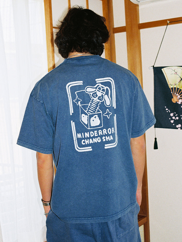 MindError ME Box Garment Dyed Tee-STS5002