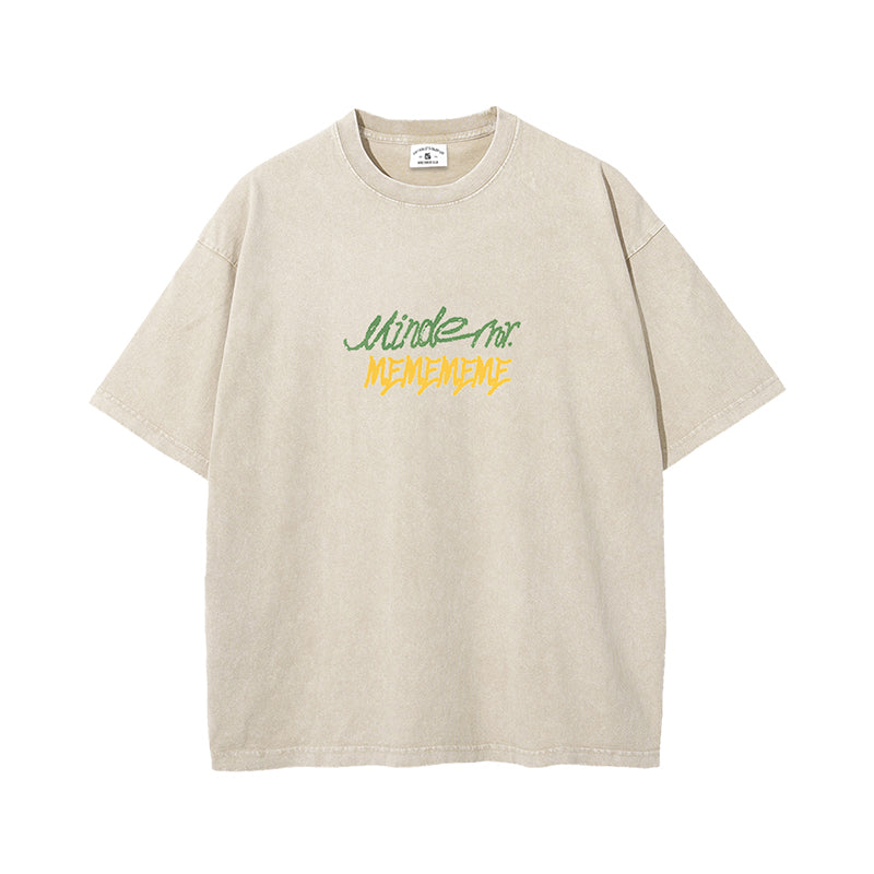 MindError ME Radio Garment Dyed Tee-STS5105