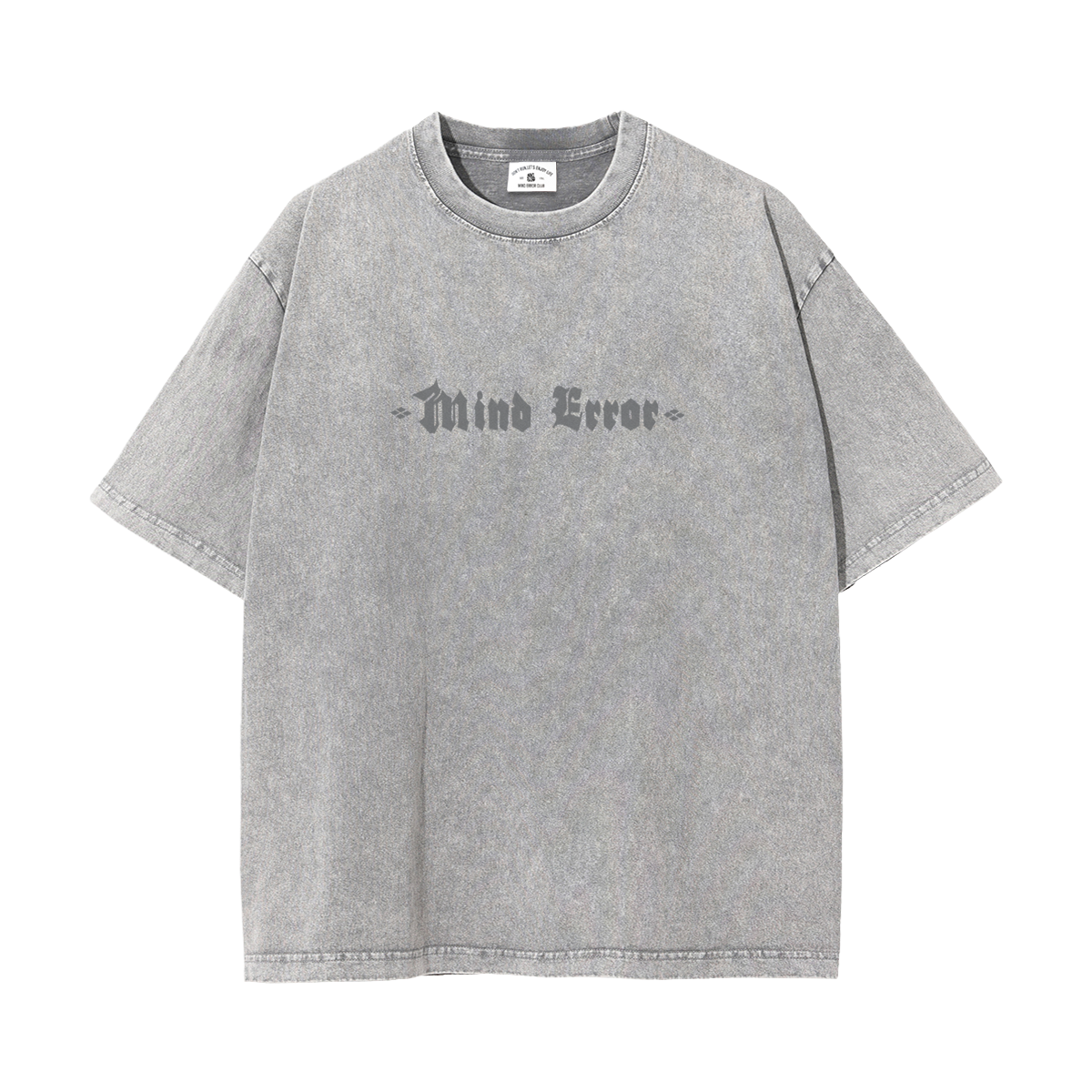 MindError ME Old English Garment Dyed Tee-STS5001