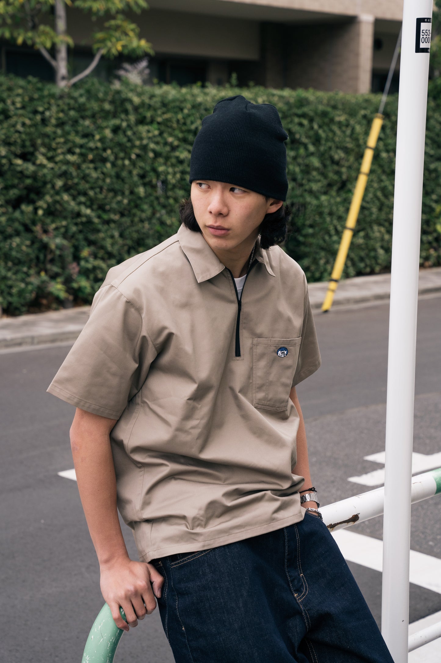 MindError ME Half Zip Polo Shirt-SSP5004