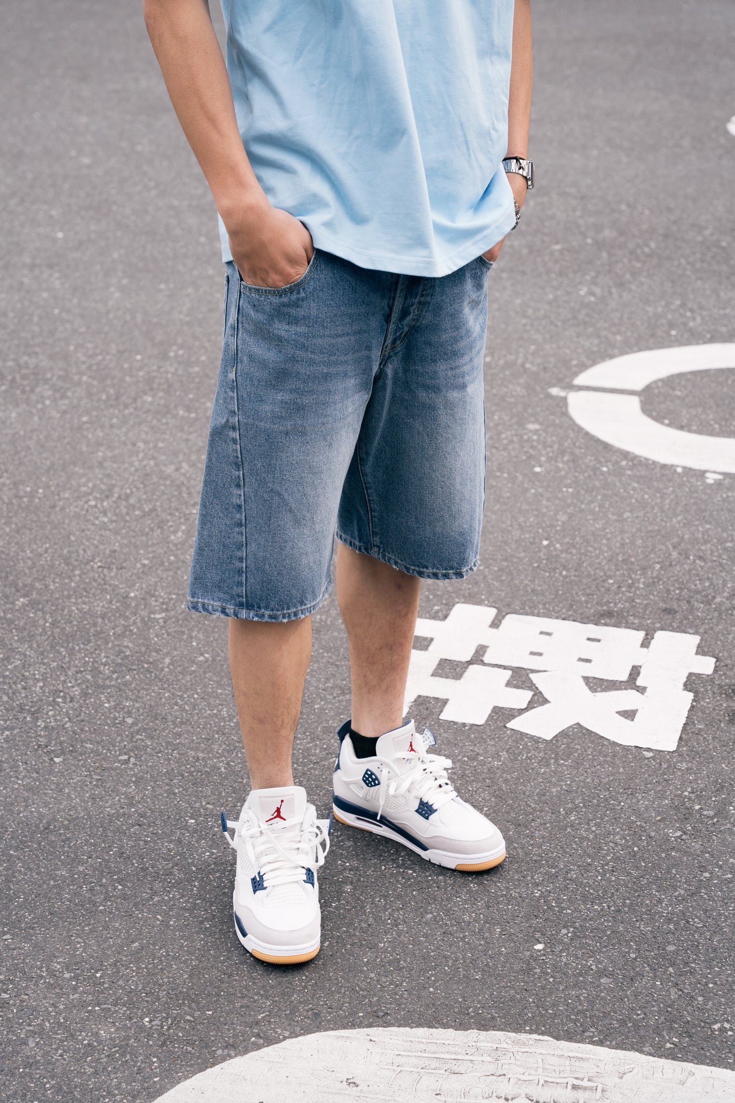 MindError ME 3D Denim Shorts-SPL5024