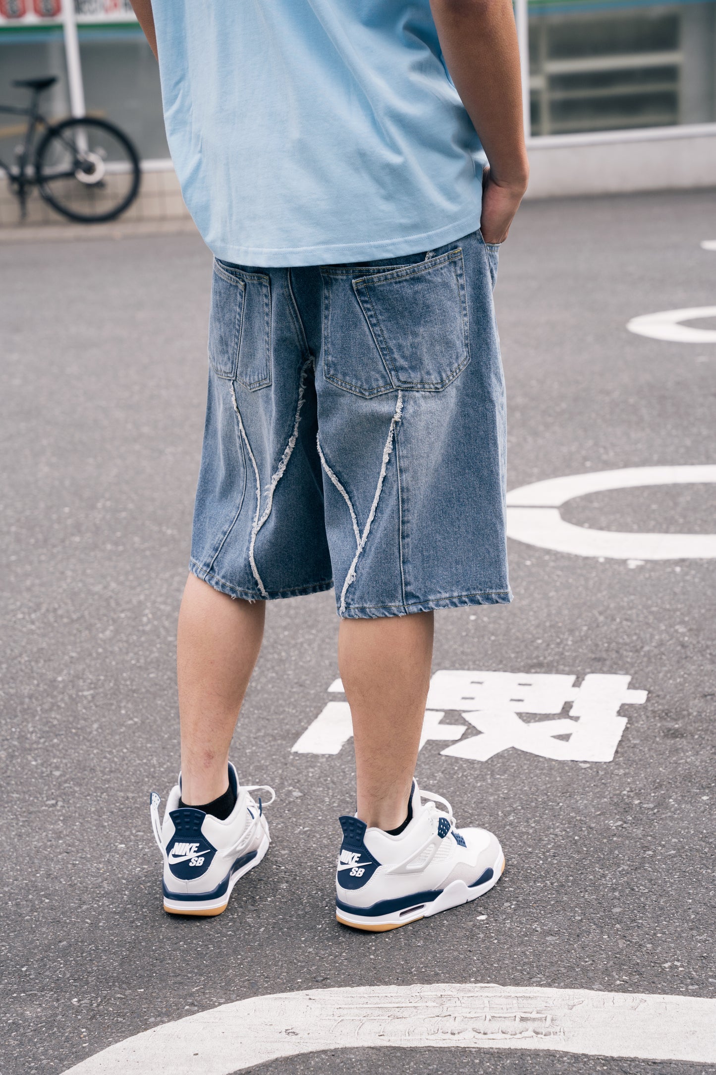 MindError ME 3D Denim Shorts-SPL5024