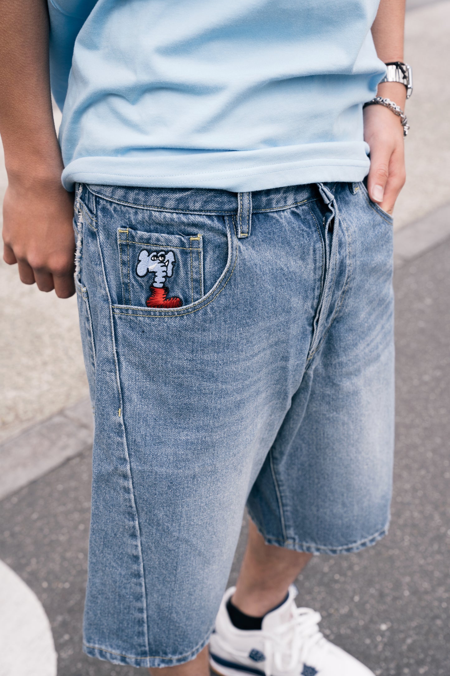 MindError ME 3D Denim Shorts-SPL5024
