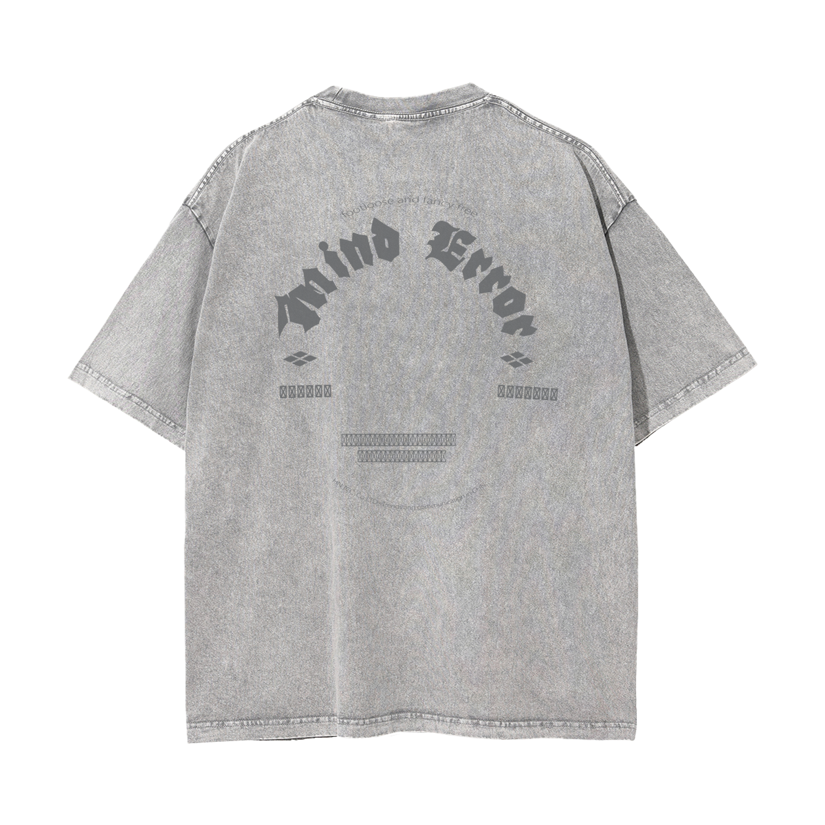 MindError ME Old English Garment Dyed Tee-STS5001