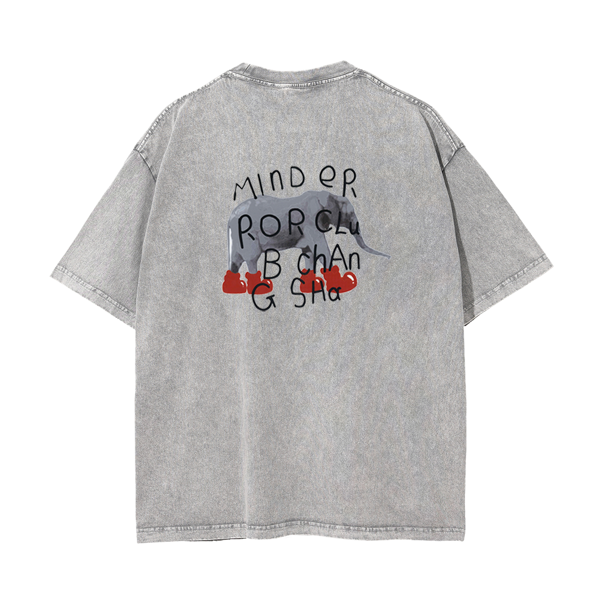 MindError ME Elephant Garment Dyed Tee-STS5107