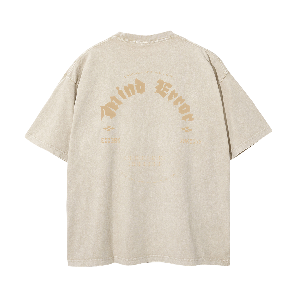 MindError ME Old English Garment Dyed Tee-STS5001