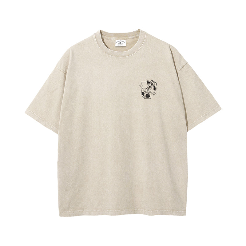 MindError ME Box Garment Dyed Tee-STS5002