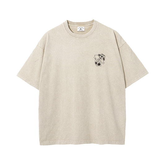 MindError ME Box Garment Dyed Tee-STS5002