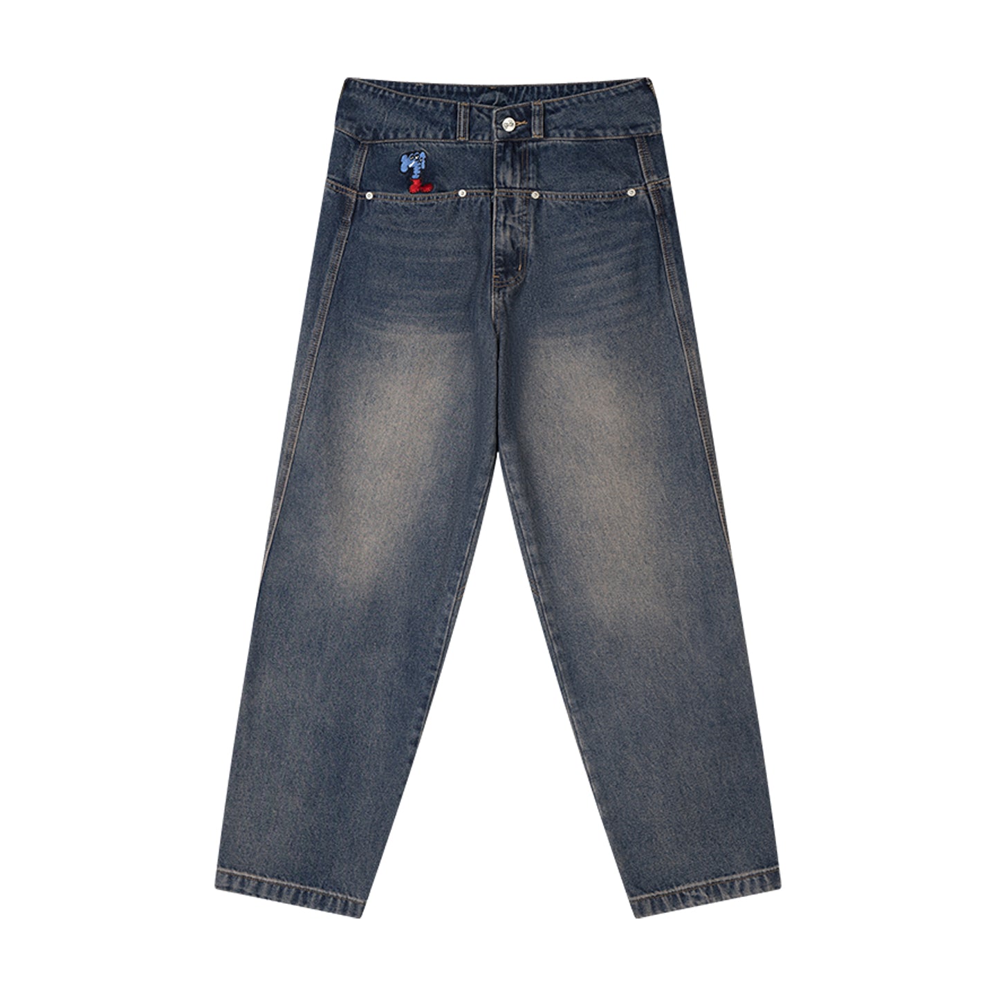 Mind Error Pocket Jeans-WPL6007