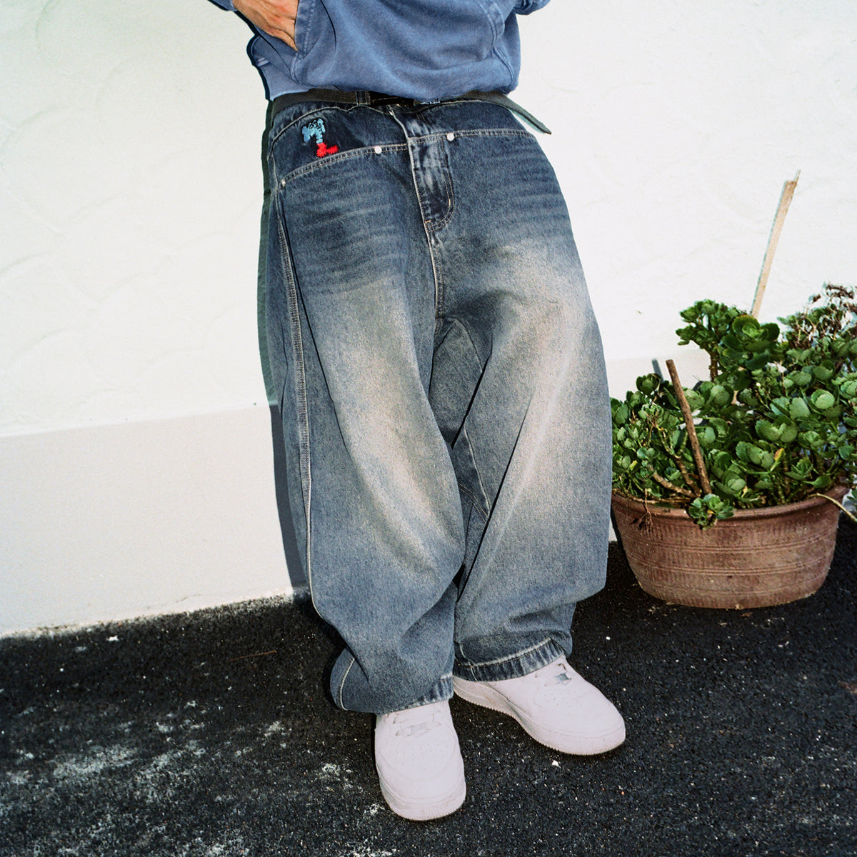 Mind Error Pocket Jeans-WPL6007