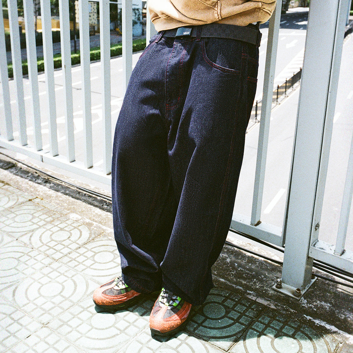 Mind Error Contrast Pants-WPL6008