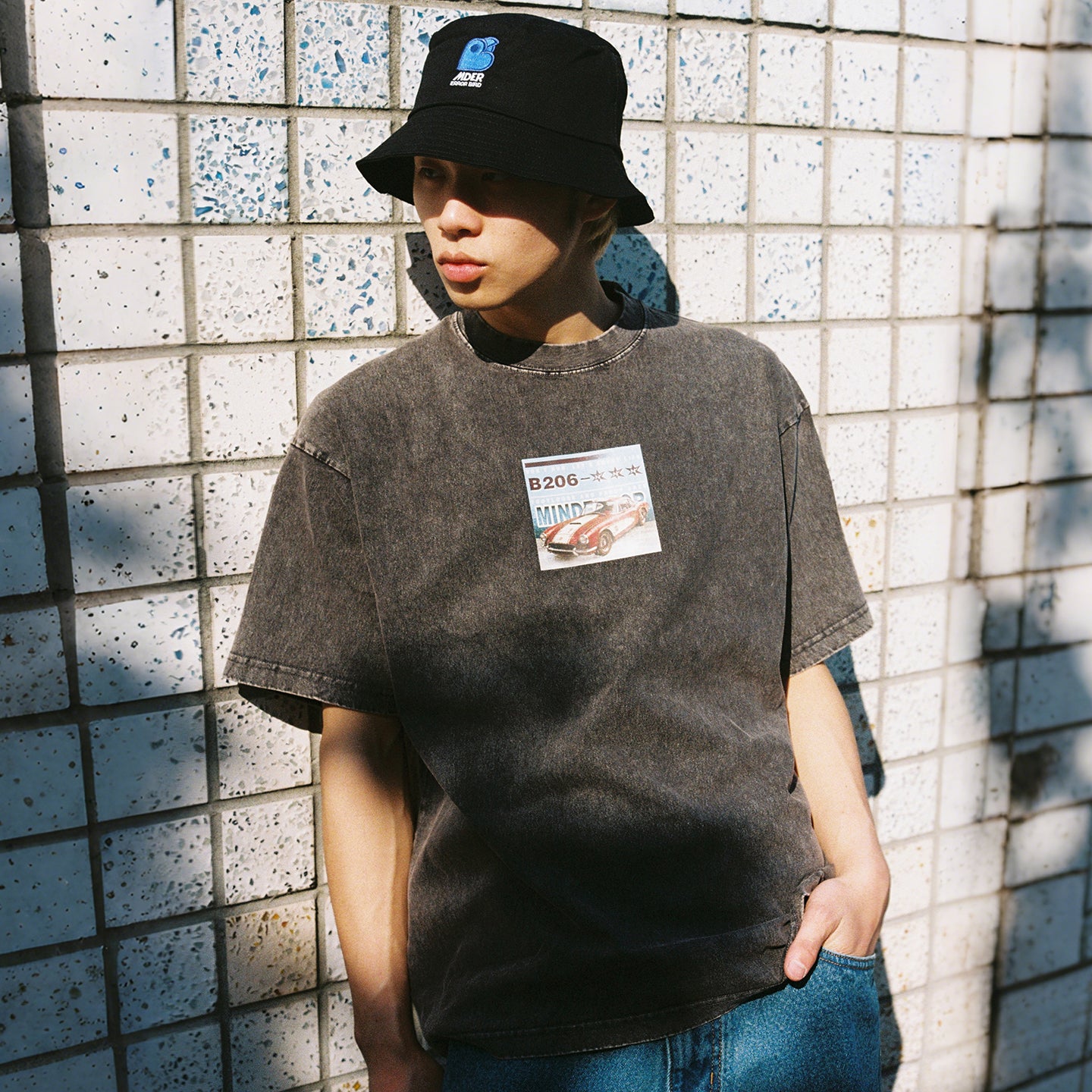 Mind Error Car Garment Dyed Tee-STA6001