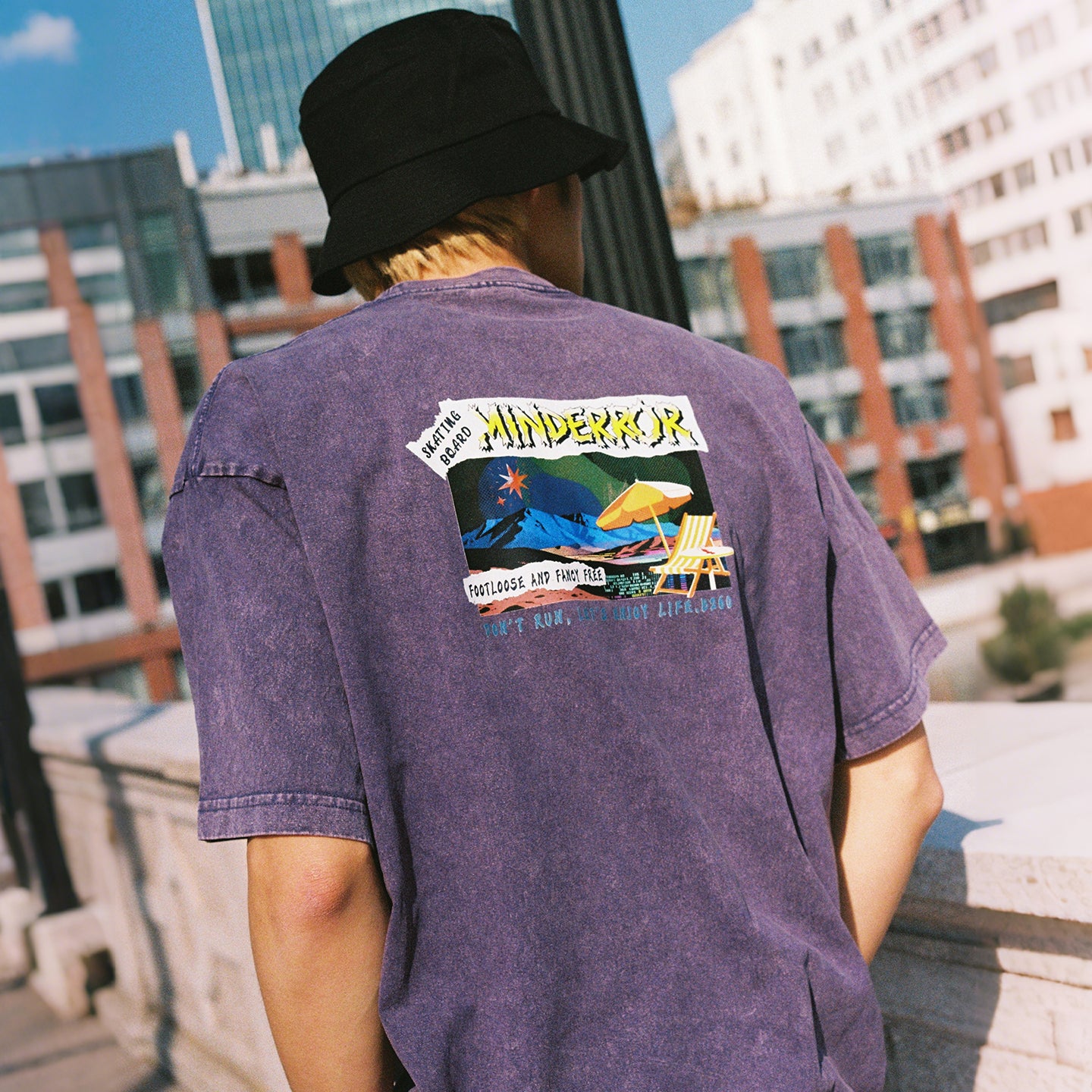 Mind Error Beach Garment Dyed Tee-STA6011