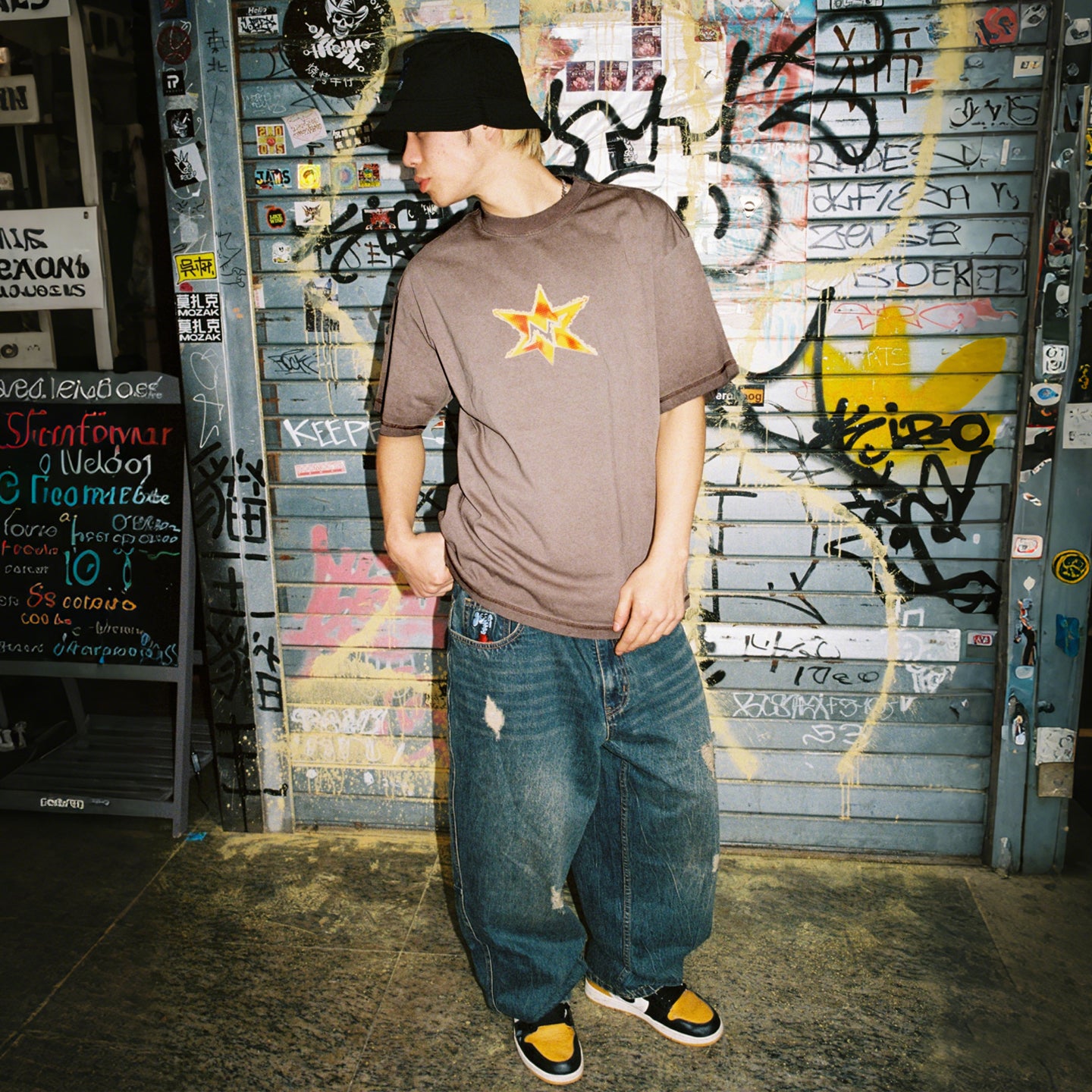 Mind Error Flame Tie Dye Tee-STA6204