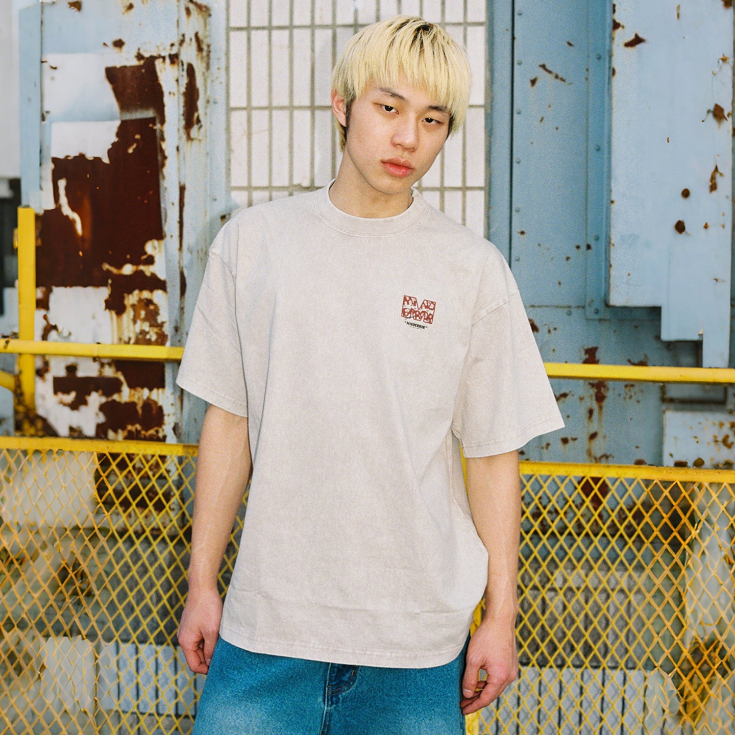 Mind Error M Garment Dyed Tee-STA6003