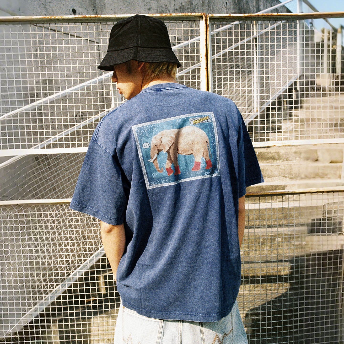 Mind Error  Elephant Garment Dyed Tee