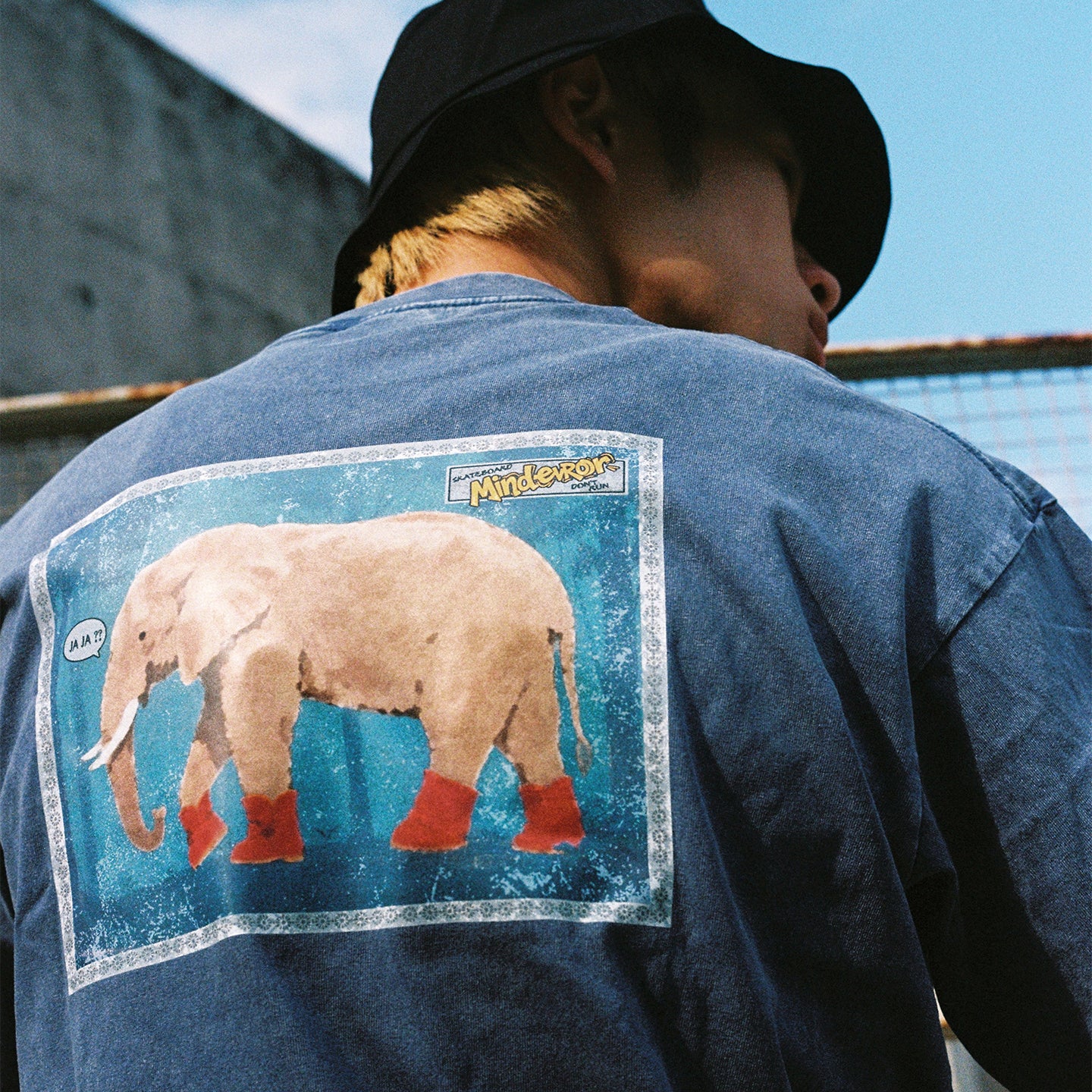 Mind Error  Elephant Garment Dyed Tee