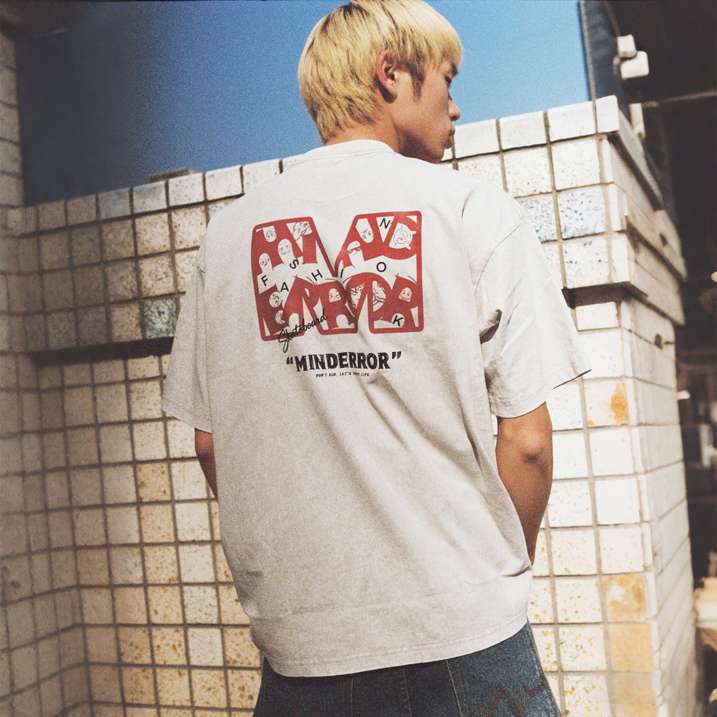 Mind Error M Garment Dyed Tee-STA6003