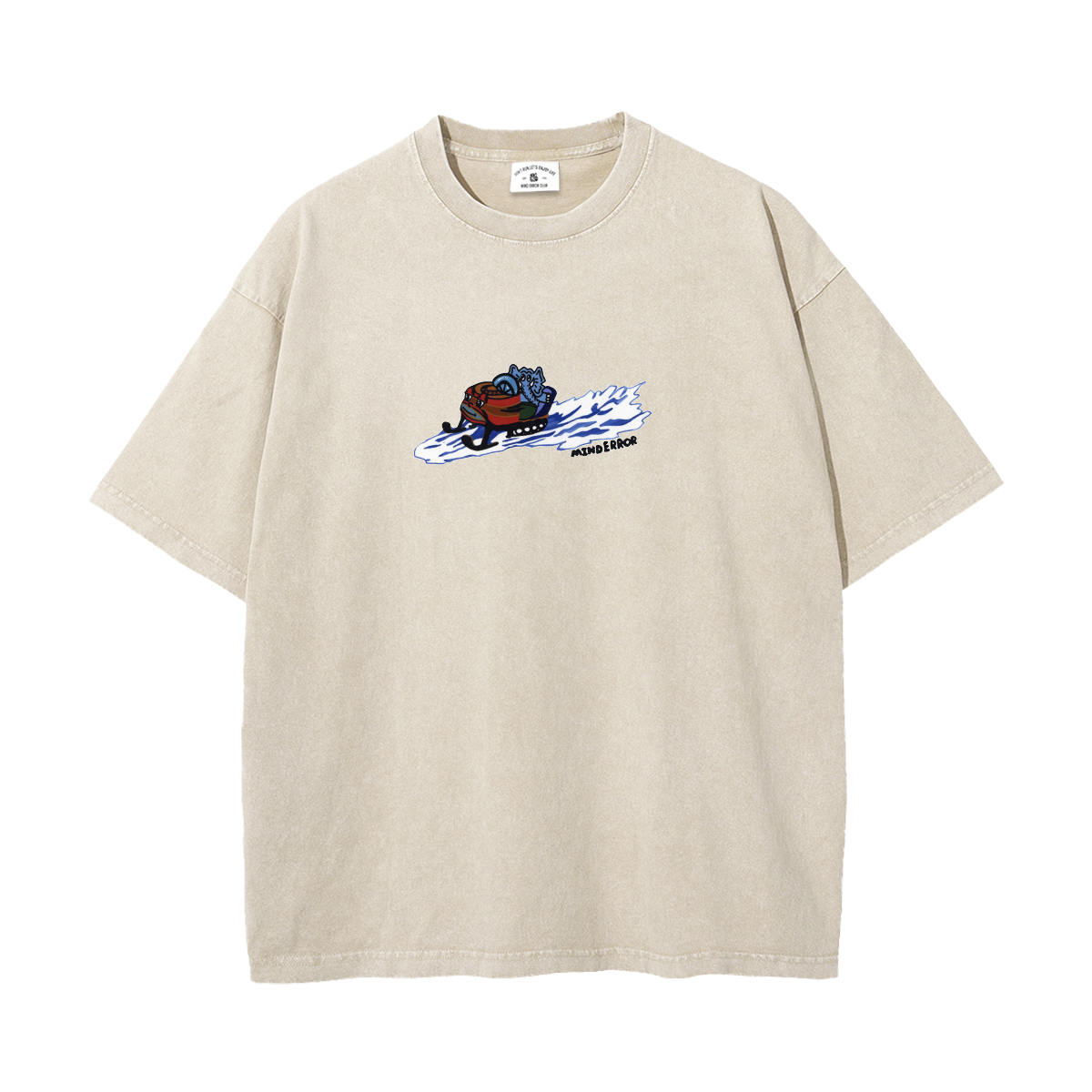 MindError ME Ski Garment Dyed Tee-STS5106