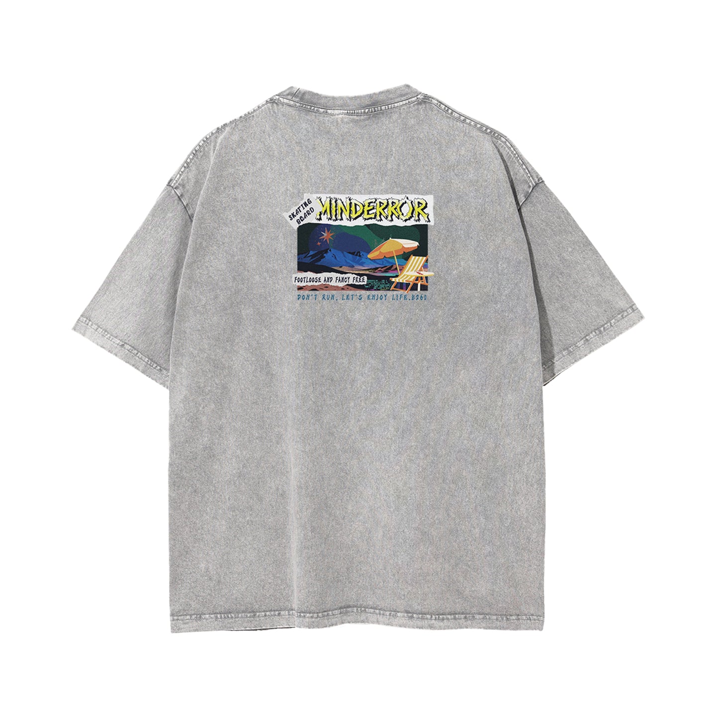 Mind Error Beach Garment Dyed Tee-STA6011