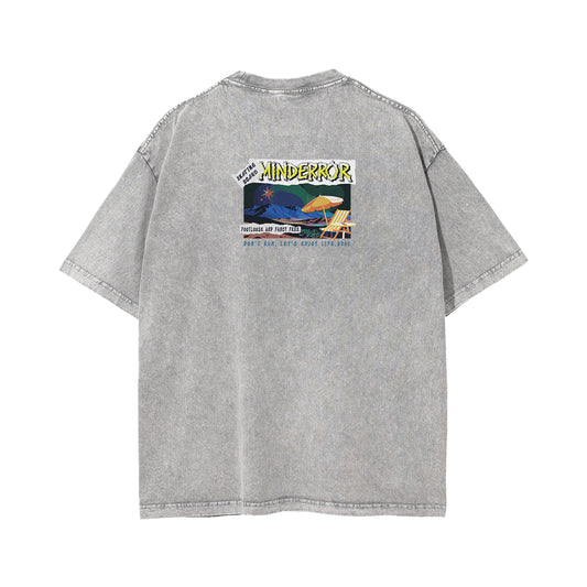 Mind Error Beach Garment Dyed Tee-STA6011