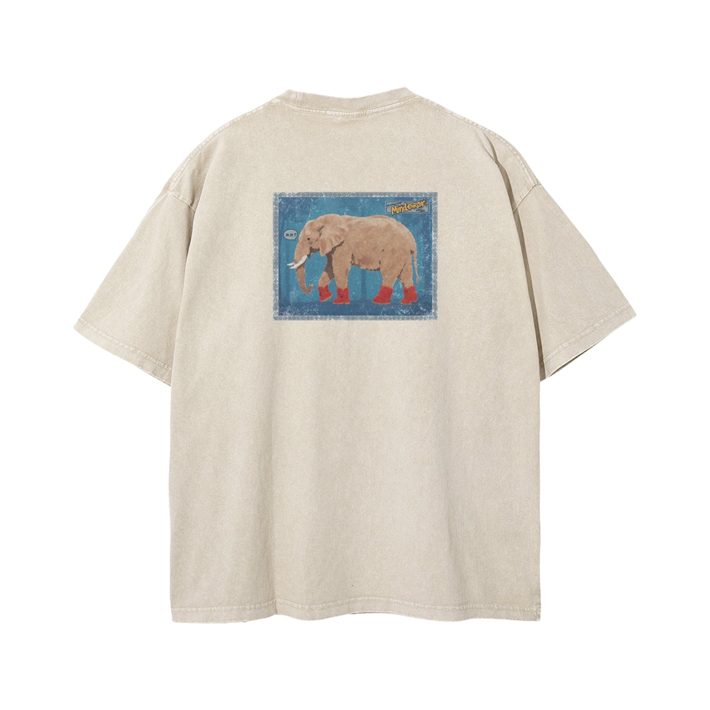 Mind Error  Elephant Garment Dyed Tee