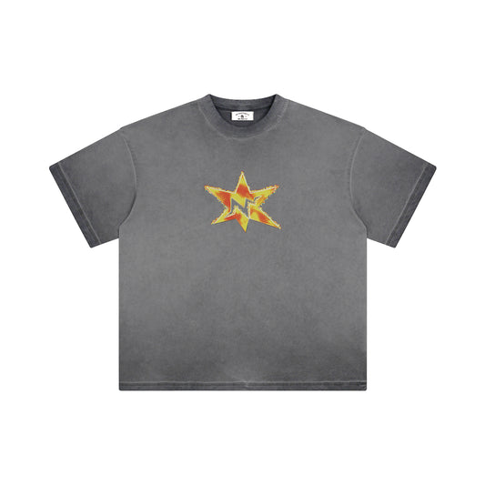 Mind Error Flame Tie Dye Tee-STA6204