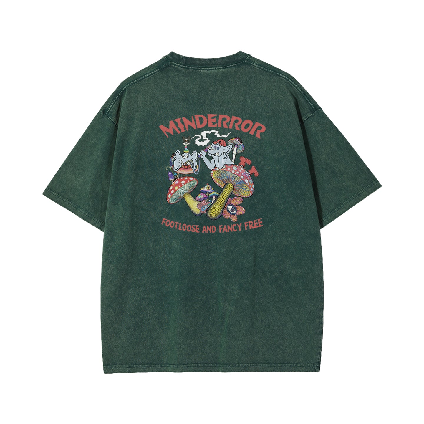 Mind Error Mushroom Garment Dyed Tee-STA6016