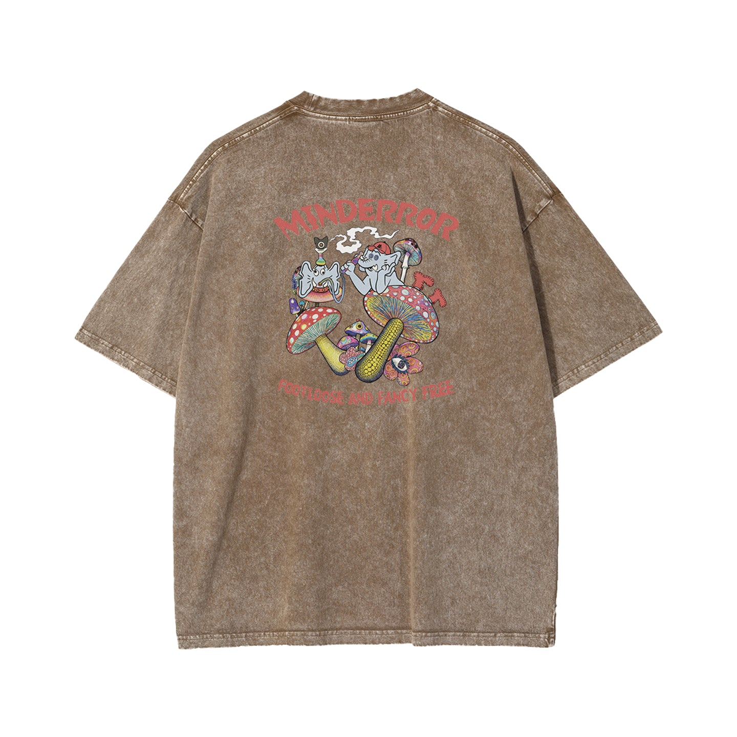 Mind Error Mushroom Garment Dyed Tee-STA6016