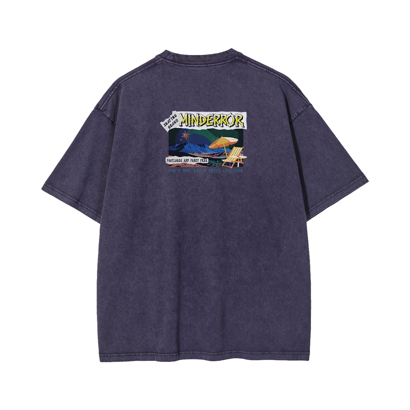 Mind Error Beach Garment Dyed Tee-STA6011