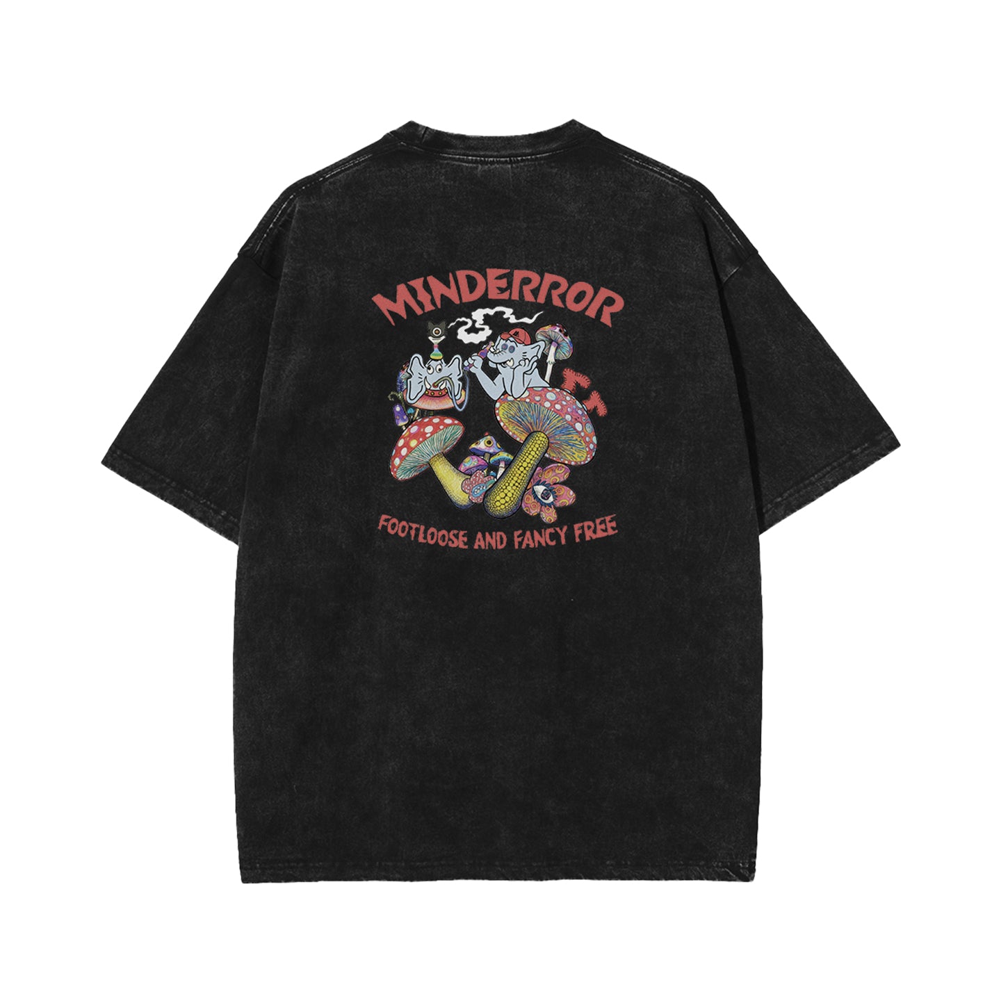 Mind Error Mushroom Garment Dyed Tee-STA6016