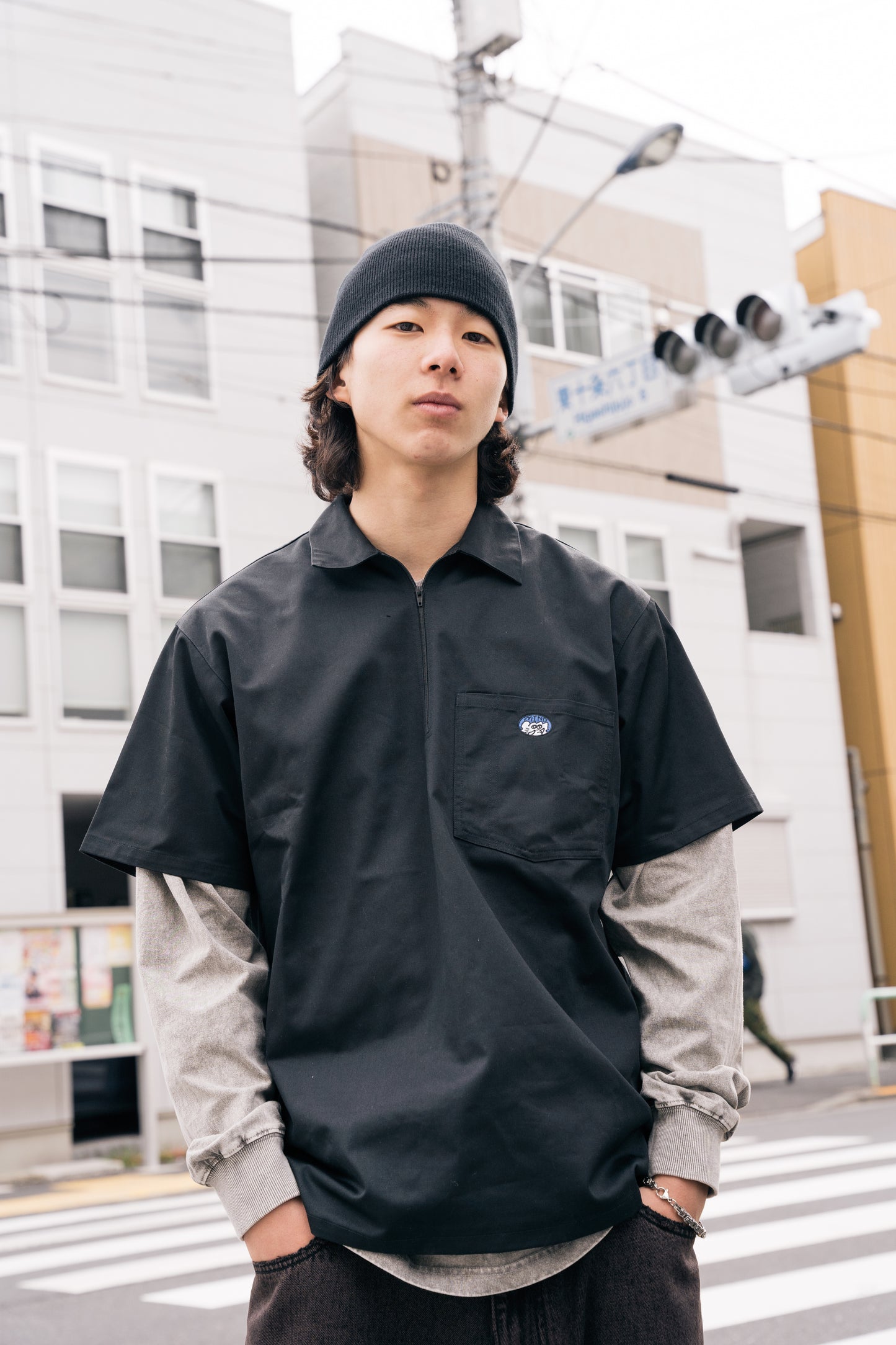 MindError ME Half Zip Polo Shirt-SSP5004
